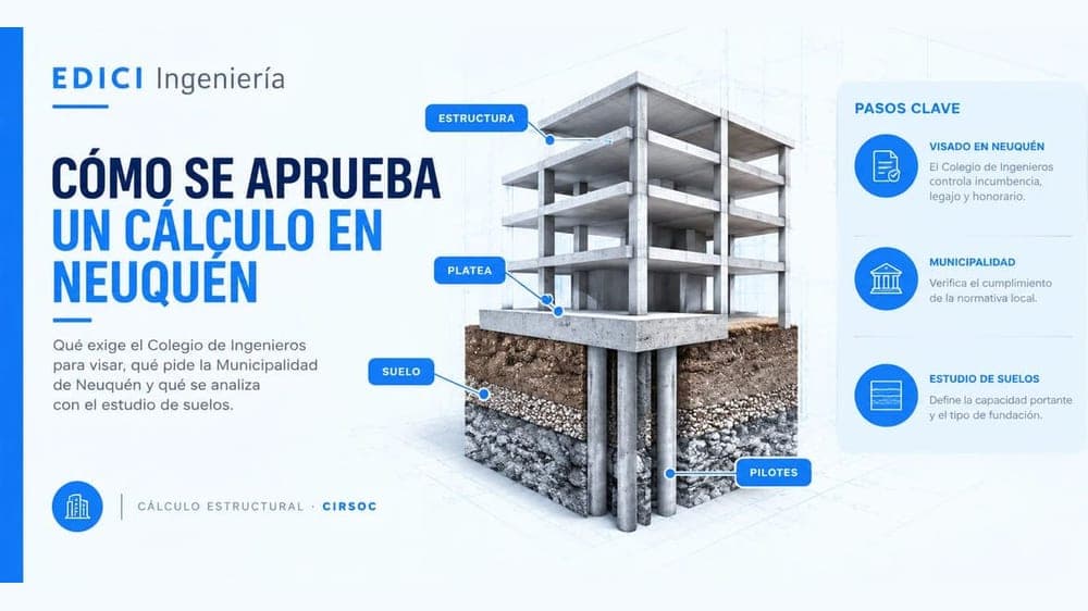 Cómo se aprueba un cálculo estructural en Neuquén: el Colegio, la Municipalidad y los plazos (2026)
