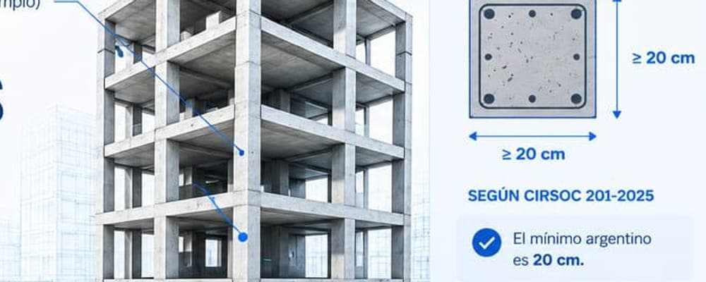 ¿De qué tamaño son las columnas de un edificio de 5, 10 y 15 pisos?