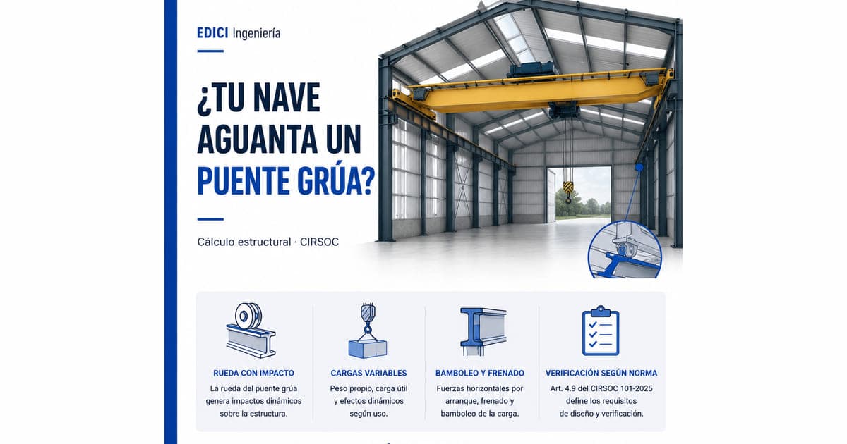 ¿Tu nave aguanta un puente grúa? Qué se verifica antes de colgarlo