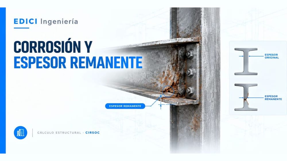 Corrosión en una estructura metálica: cuándo el óxido ya comió sección