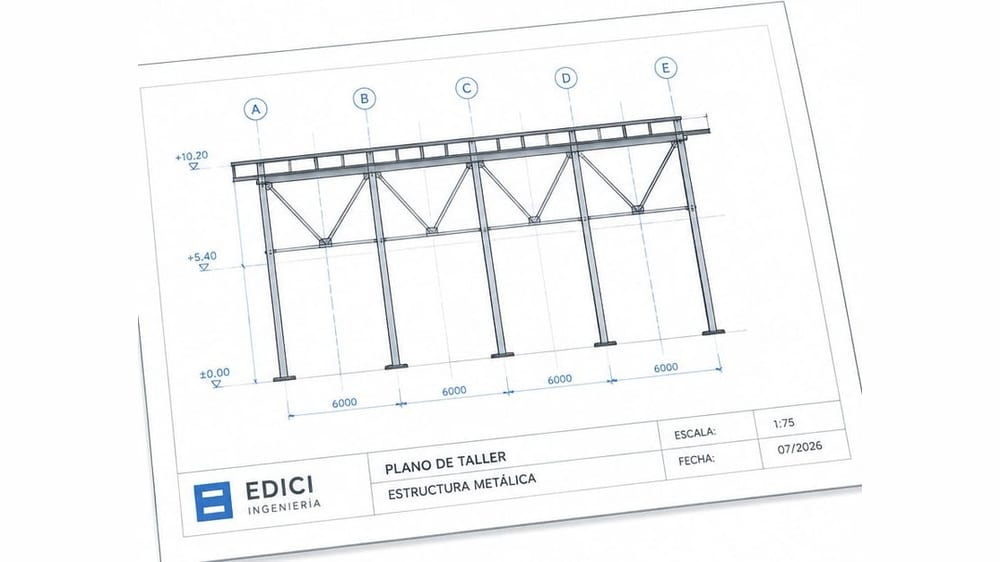 Ingeniería de detalle de estructuras metálicas: planos de taller, despiece y uniones (Argentina 2026)