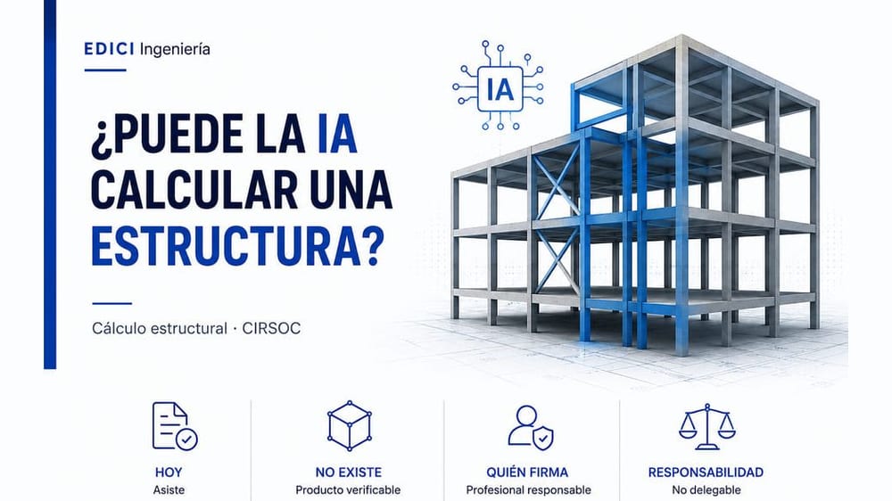 ¿Puede la inteligencia artificial calcular una estructura? Qué hace hoy, qué no existe, y quién firma