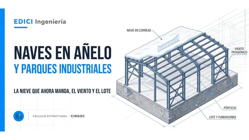 Naves en Añelo y en los parques industriales de Neuquén: la nieve que ahora manda, el viento y el lote