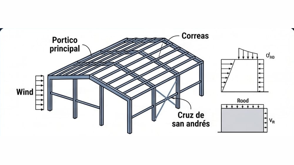Predimensionado de naves industriales: criterios prácticos para ingeniero y arquitecto