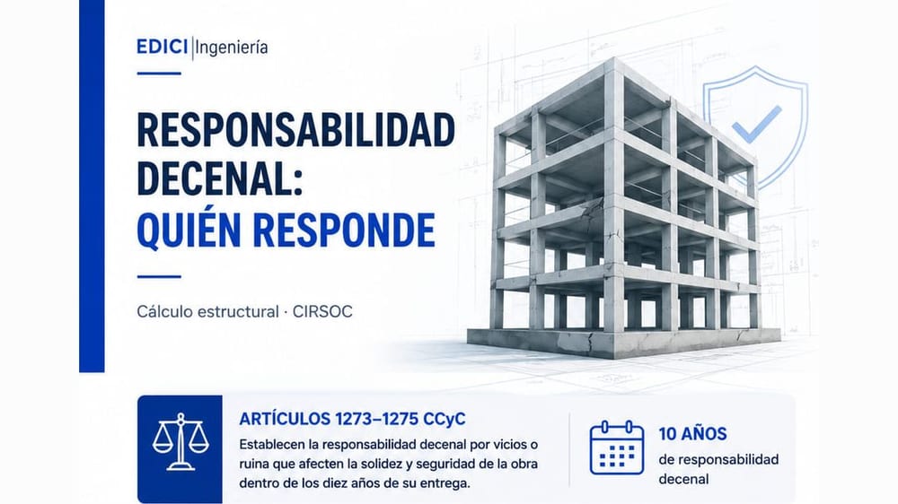 Si la estructura falla a los 8 años, ¿quién responde? Responsabilidad decenal en Argentina (arts. 1273-1275 CCyC)