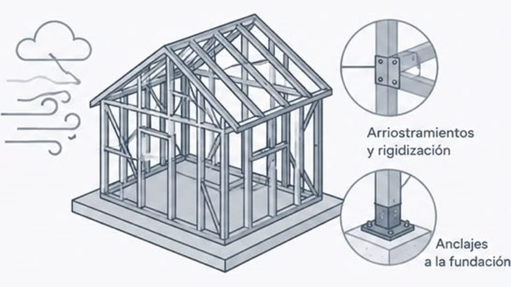¿Al steel frame se lo lleva el viento? Qué dice el cálculo estructural (Argentina 2026)