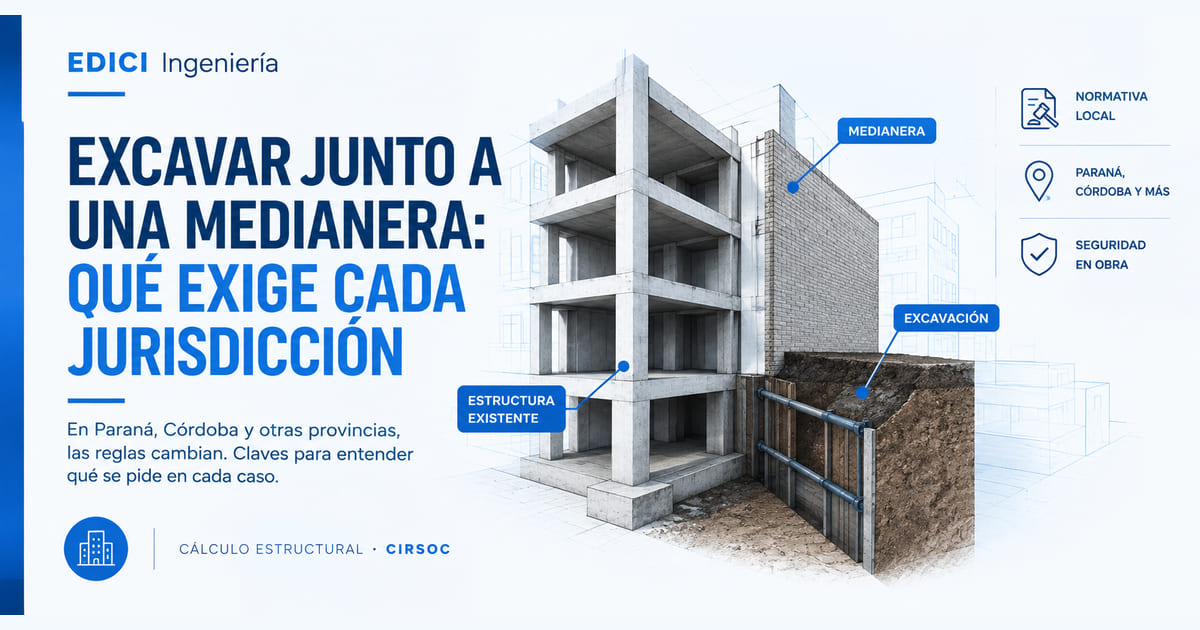 Excavar junto a una medianera: qué exige cada jurisdicción y quién responde si el vecino se raja